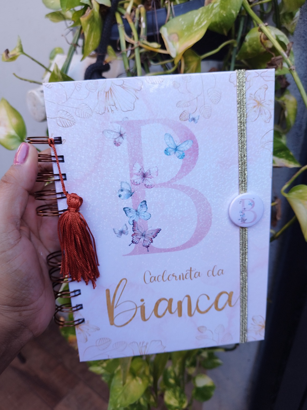 CADERNETA MENINA - FLORAL BORBOLETAS - Image 2