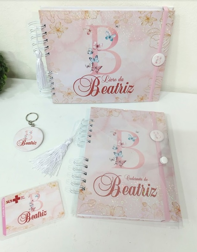CADERNETA MENINA - FLORAL BORBOLETAS - Image 4